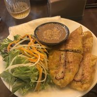 Pancake - was expecting a fresh white rice pancake (bang cuon).  at Ba Dam Vegetarian Restaurant in Hoi An