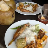 Vegan broken rice at Ba Dam Vegetarian Restaurant in Hoi An