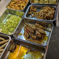 Broken rice toppings at Ba Dam Vegetarian Restaurant in Hoi An