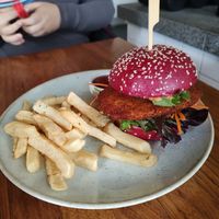 Satay soy burger at Sister of Soul in St Kilda