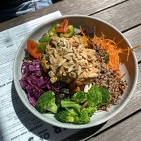 Tempeh quinoa saladd  at Sister of Soul in St Kilda
