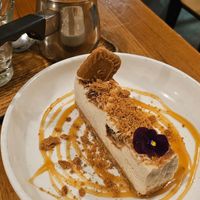 Vegan biscoff cheesecake and chai at Sister of Soul in St Kilda