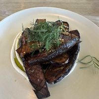 Grilled eggplant main dishh  at Pt Leo Estate in Merricks