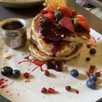 Amazing pancakes!  at Vudu Cafe and Larder in Queenstown