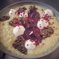 Oat and quinoa porridge from Vudu, Queenstown at Vudu Cafe and Larder in Queenstown