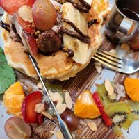 Vegan pancakes at Vudu Cafe and Larder in Queenstown