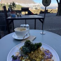 Scrambled tofu  at Vudu Cafe and Larder in Queenstown