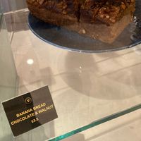 Vegan chocolate and walnut banana bread at Notting Hill Coffee Project in West London