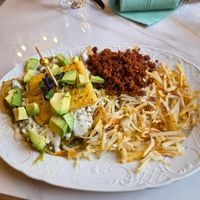 Vegan Chilaquiles at Crepas Culichi in Oak Park