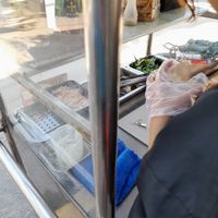 Banh mi stall outside the restaurant #Veganuary at Tiệm Chay Quận 8 in Ho Chi Minh City