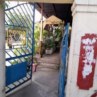 The entrance to the restaurant #Veganuary at Tiệm Chay Quận 8 in Ho Chi Minh City