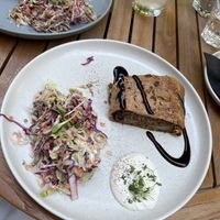Savory Strudel with Salad  at Von Zehn bis Vier at Academy Bar in Salzburg