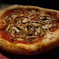 Marinara pizza with forest mushrooms (vegan) at Gotti Pizza in Saarbrucken