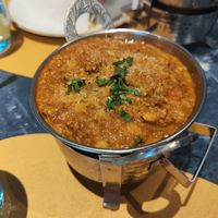 Curry de lentejas y cebollas con proteínas de soja at Delhi Darbar in Tenerife