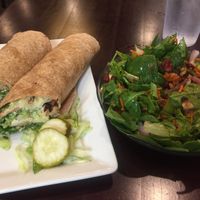 Hummus Wrap and Salad Bar at Poppy's Pizza and Grill in Estes Park