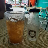 Homemade Ginger Kombucha. at Aurora Vegan Khao Soi Restaurant in Pai