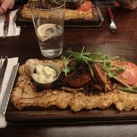 Vegan plankstek at Glada Stinsen in Stockholm