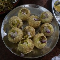 Disappointing pani puri  at Arghakhanchi Vegetarian Restaurant in Pokhara