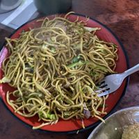Dry chowmein  at Arghakhanchi Vegetarian Restaurant in Pokhara