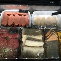 Veggie meat. at Hiltl Vegimetzg in Zurich