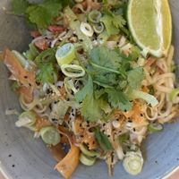 Noodle dish  at Le Flowers  in Nice