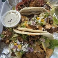 Hulk and the imposter  at Yellow City Street Food - YCSF in Amarillo