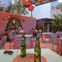 Fun restaurant vibes   at Carlito Burrito in Tulum