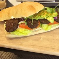 Smokey tempeh sandwich at Espresso Quartier in Maastricht