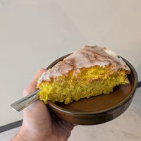 Lemon lavender cake at Espresso Quartier in Maastricht