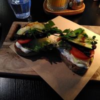 Smoky tempeh sourdough toast at Espresso Quartier in Maastricht