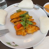 Fried “fish” with bao buns  at Tofu Vegan - Gloucester Rd in South West London