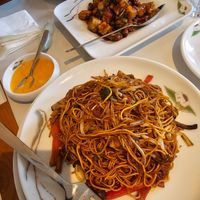 Gong bao tofu with Peanuts and noodles. at Tofu Vegan - Gloucester Rd in South West London