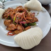 Tasty buns with "lamb" at Tofu Vegan - Gloucester Rd in South West London