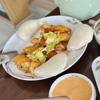 Twice cooked “fisc"  at Tofu Vegan - Gloucester Rd in South West London