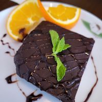 Chocolate brownie at Tofu Vegan - Gloucester Rd in South West London
