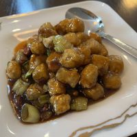 Gong Bao tofu with peanuts  at Tofu Vegan - Gloucester Rd in South West London