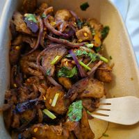 Coriander lamb at Tofu Vegan - Gloucester Rd in South West London