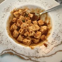 Mapo tofu, partially consumed. 10/10z  at Tofu Vegan - Gloucester Rd in South West London