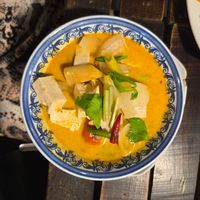 Delicious tom yum soup at Tamarind Restaurant in Koh Lanta