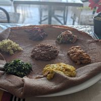 Mixed veg platter at Ethio N Sotho Fast Food in Maseru