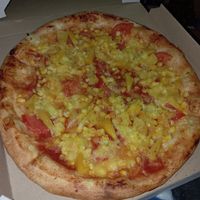 Pizza with pineapple at JVS Pizza in Zabreh