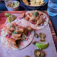 Tacos with no-chicken  at FiveOne 51 in Riga