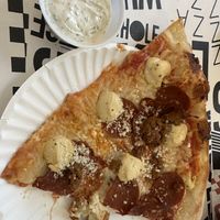 Delish vegan meats and cheeses with an amazing side of ranch - cannoli not pictured. It didn’t survive long enough and melted in my mouthh  at Whole Slvce in Tucson