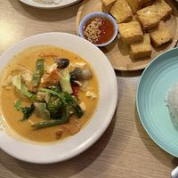 Panang Curry, has shrimp paste (not vegan or vegetarian!) 😔   at King of Thai Boat Noodles in Honolulu