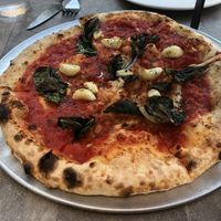 The Marinara pizza at Falora in Tucson