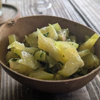 Star fruit salad: a refreshing highlight of the meal! at YARD FOOD in Buccoo