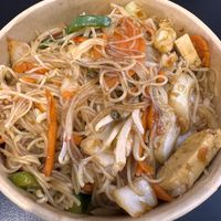Rice noodle with tofu and veggies   at DFO - Mad Asian Noodle Bar in Brisbane Airport