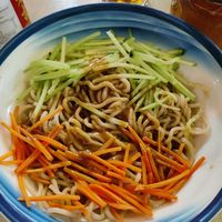 Cold peanut butter noodles at West Street in Barcelona