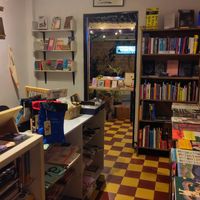 Entrance at Antimateria Libros y Café in Medellin