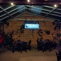 Patio space at Antimateria Libros y Café in Medellin